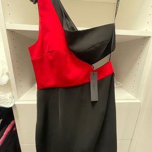 Black halo NWT One Shoulder Cocktail Dress